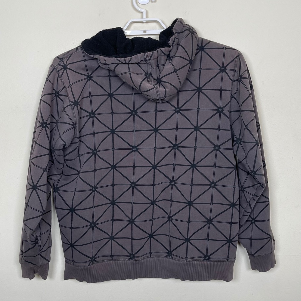 Vintage Billabong Mens Full Zip Geometric Hoodie XL Sherpa‎ Lined Y2K Surf Skate - Picture 7 of 10